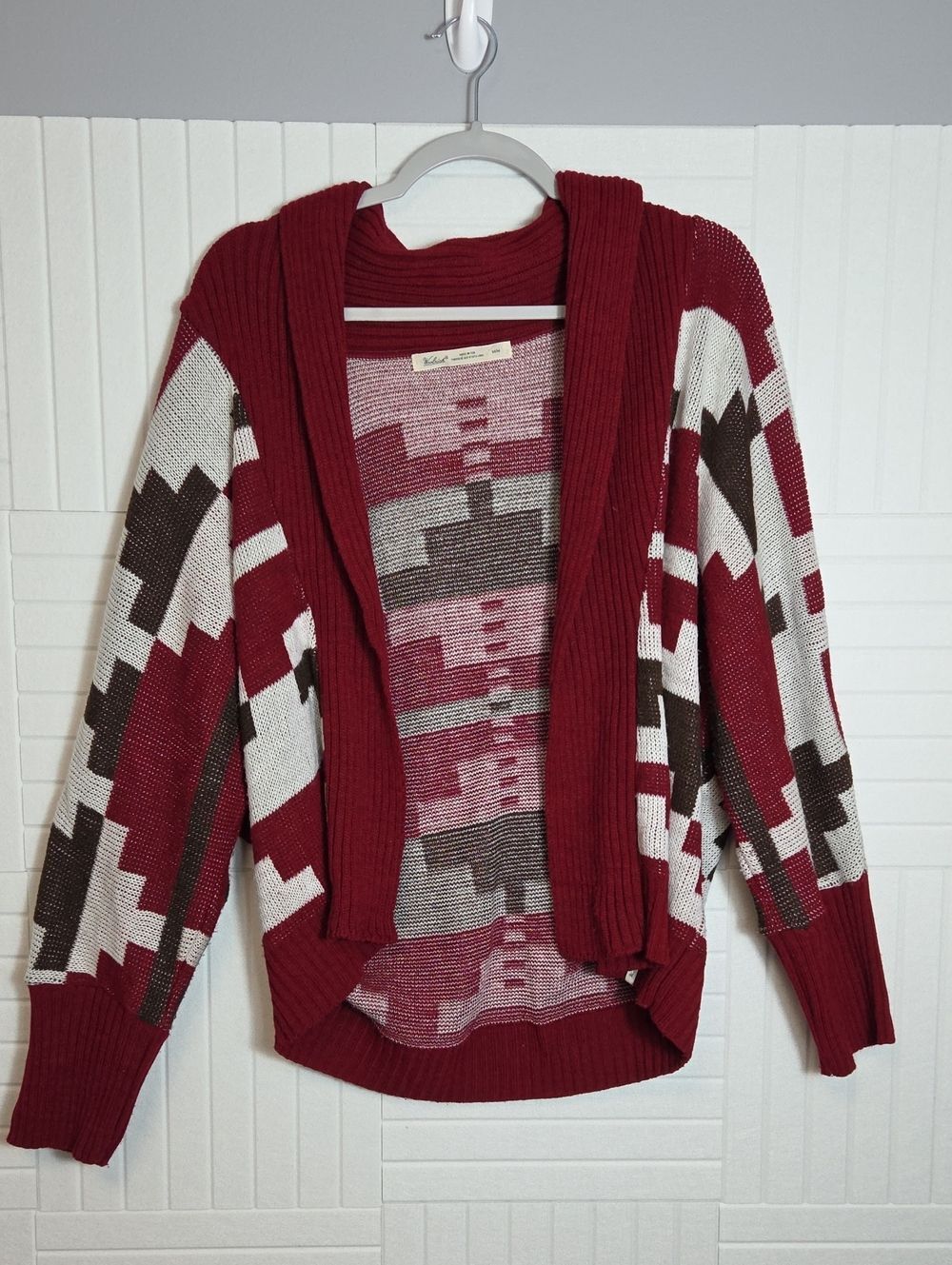 Woolrich Made In USA Open Front Drapey Slouchy Cardigan Sweater Size M
